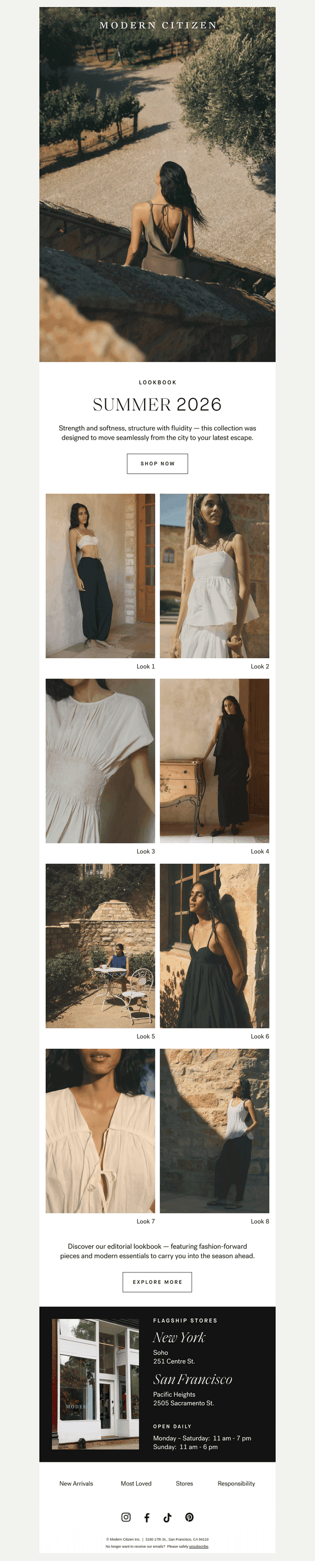 Lookbook — Summer 2026