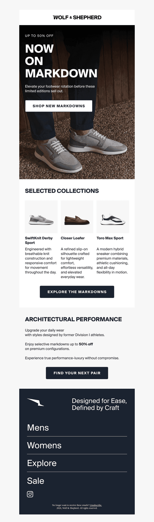 Iconic Comfort, Now On Markdown