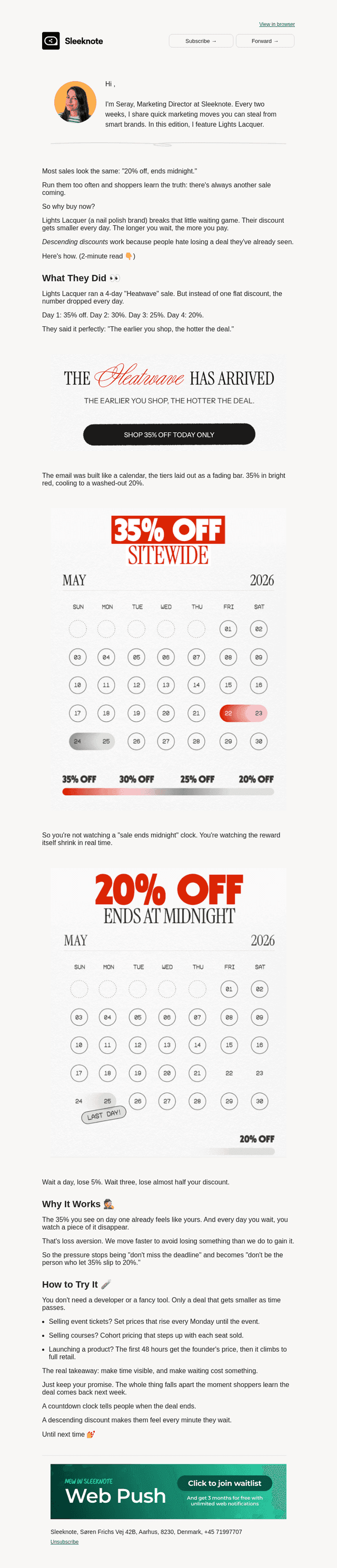 Your discounts might be training people to wait