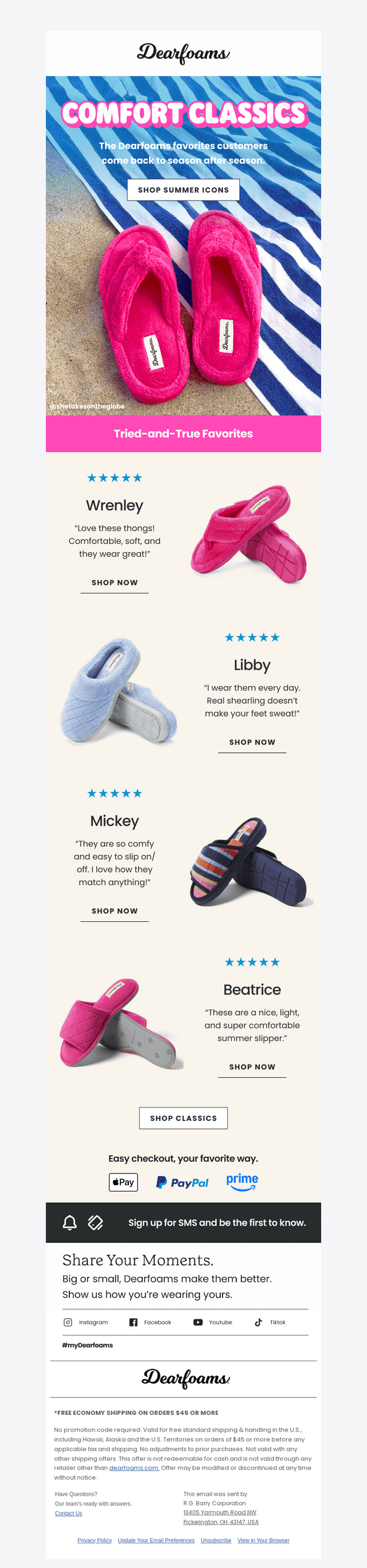 Summer’s Most-Loved Dearfoams