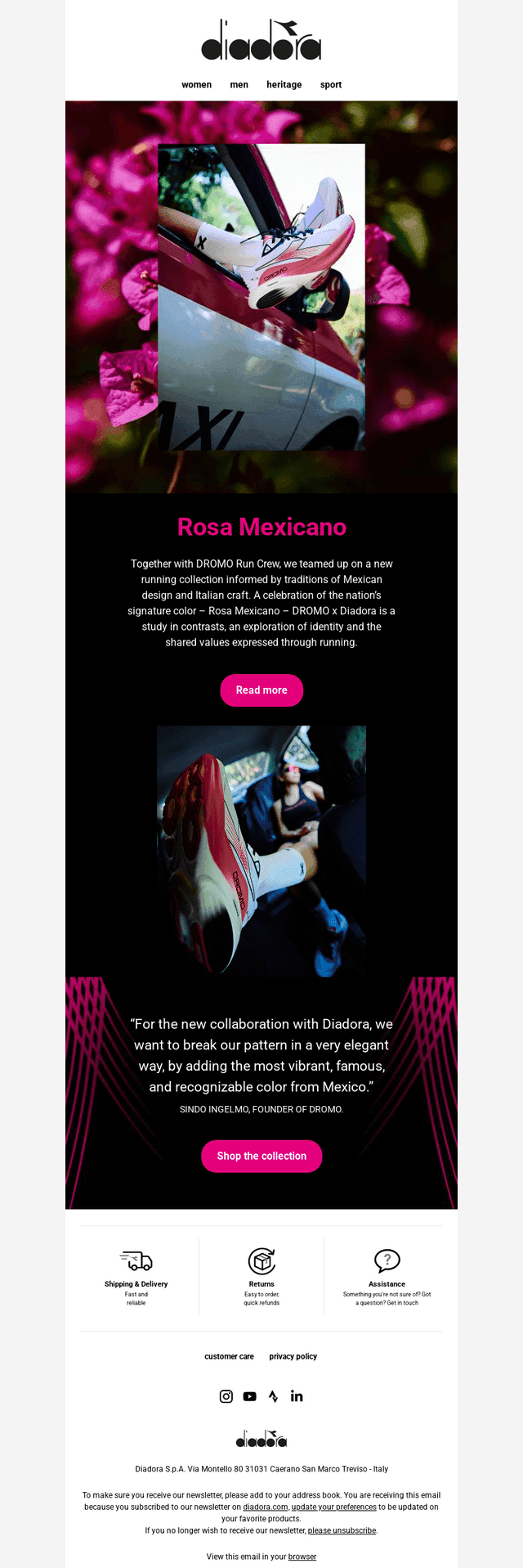 Diadora email from Wed, Jun 3, 2026