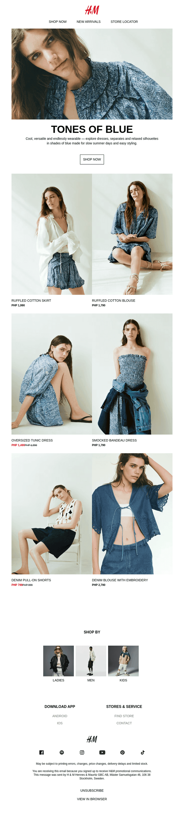 Tones of blue