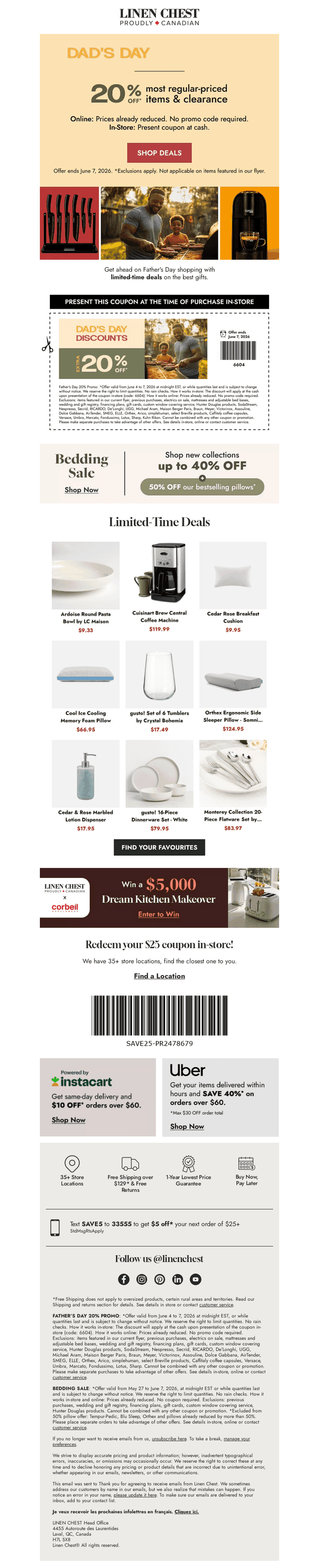 Linen Chest email from Thu, Jun 4, 2026