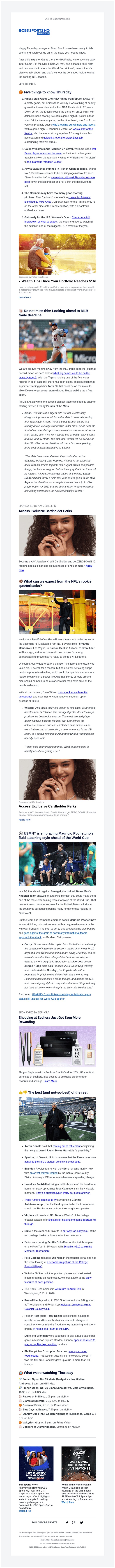 CBS email from Thu, Jun 4, 2026