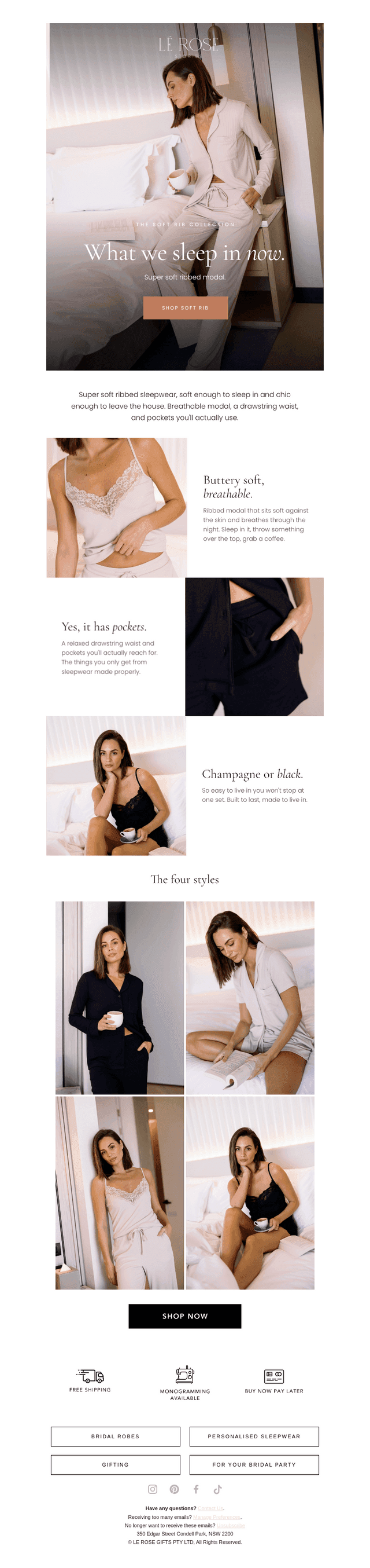 SHIPPED: Your New PJs