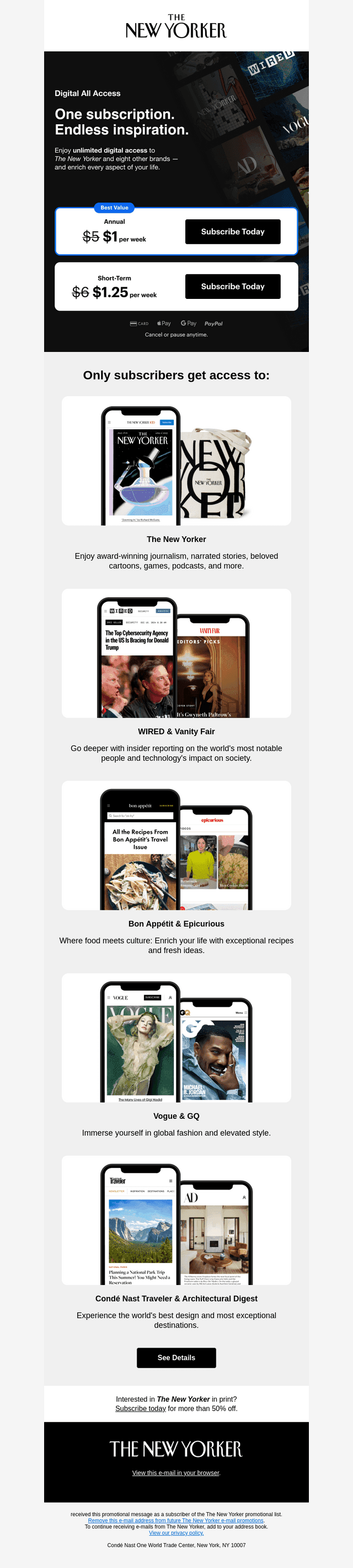 Full Digital Access. Subscribe for Just $1 per Week.