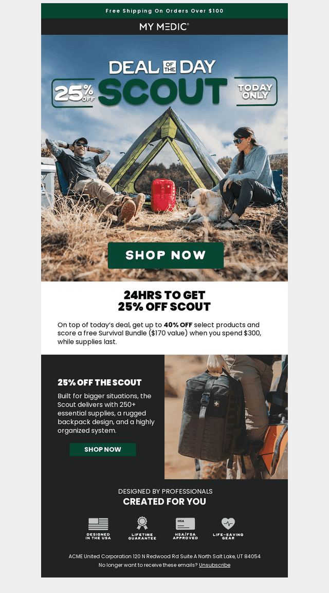 Big Crew. Big Kit. 25% OFF.