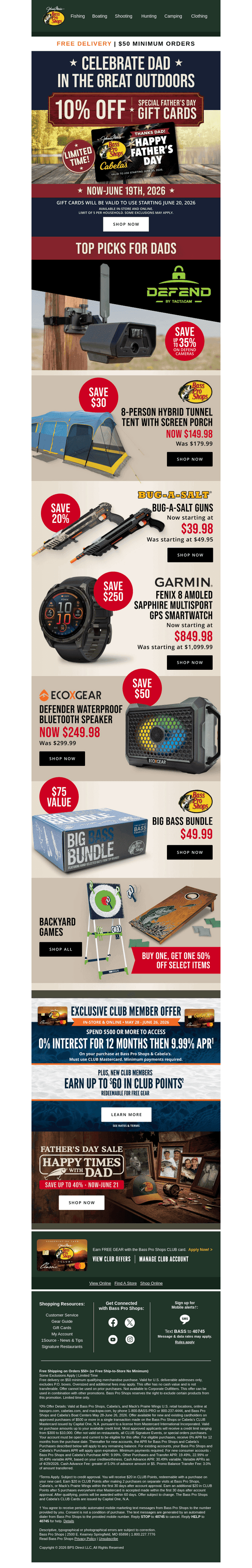 Bass Pro Shops email from Fri, Jun 5, 2026