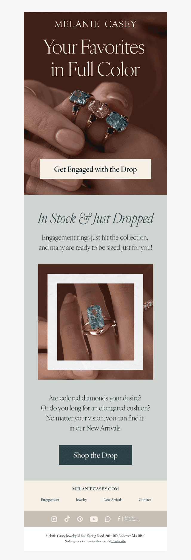 Just Dropped: Engaging Cuts and Colors