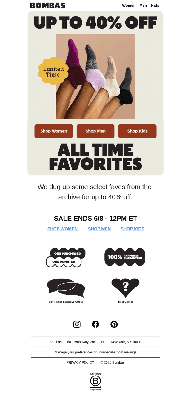 Save Up to 40% On Select Faves