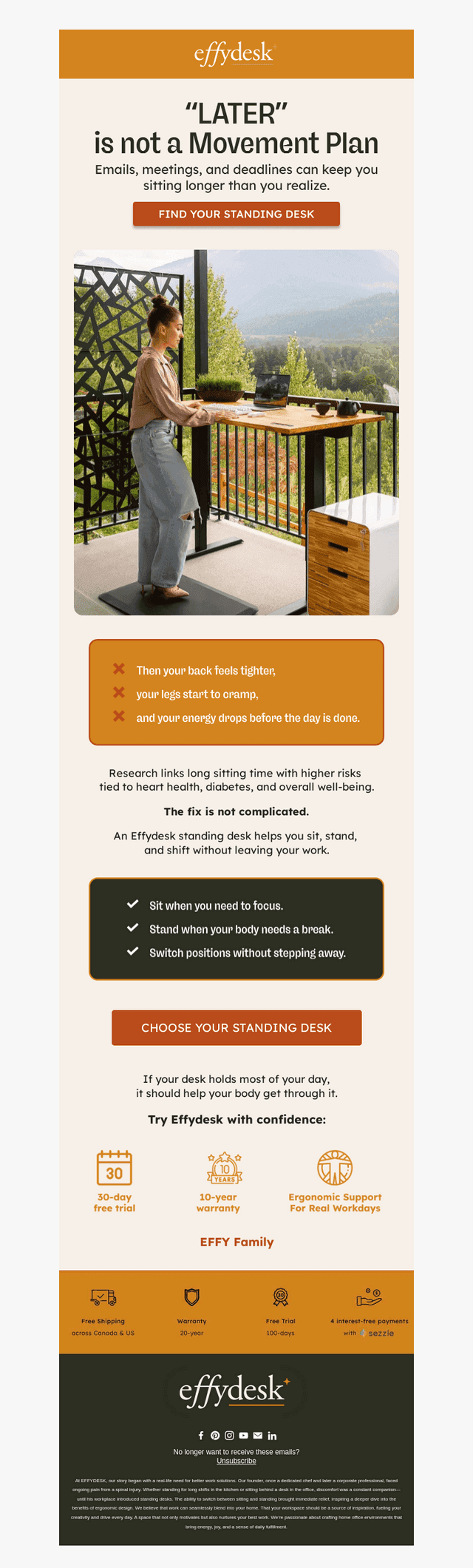 Feeling stuck at your desk?