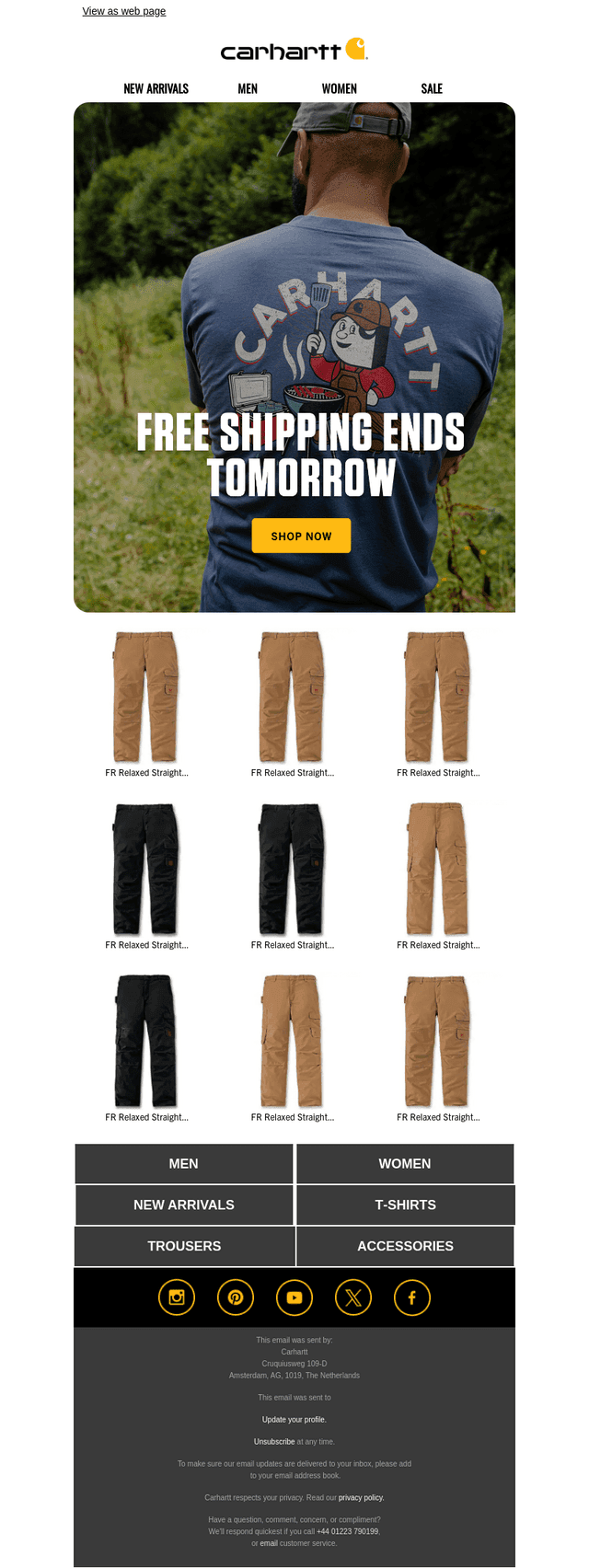 Free Shipping Ends Tomorrow