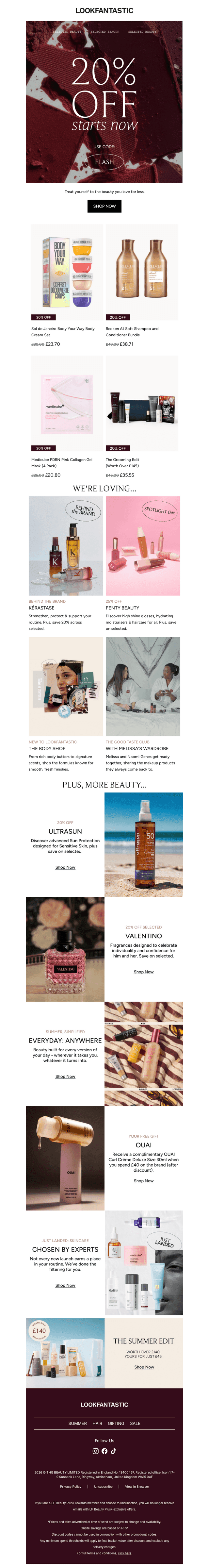 NOW LIVE: 20% Off