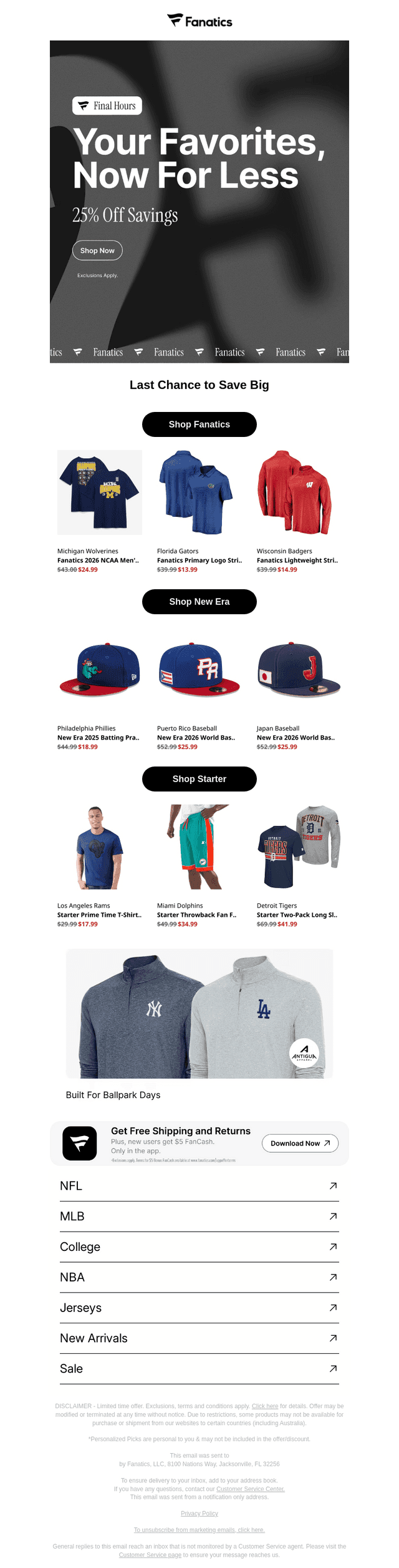 Final Chance for 25% Off Savings