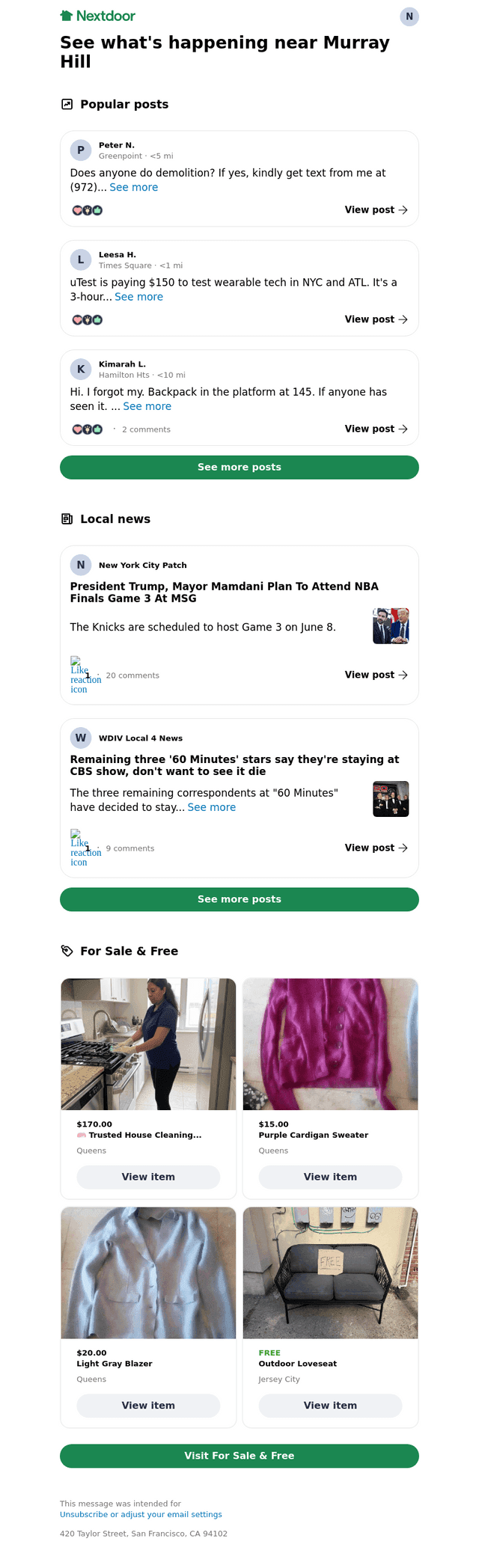 Next email from Sat, Jun 6, 2026