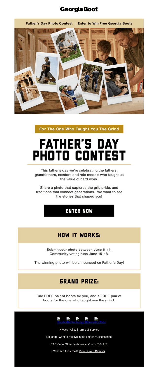 Georgia Boot email from Sat, Jun 6, 2026