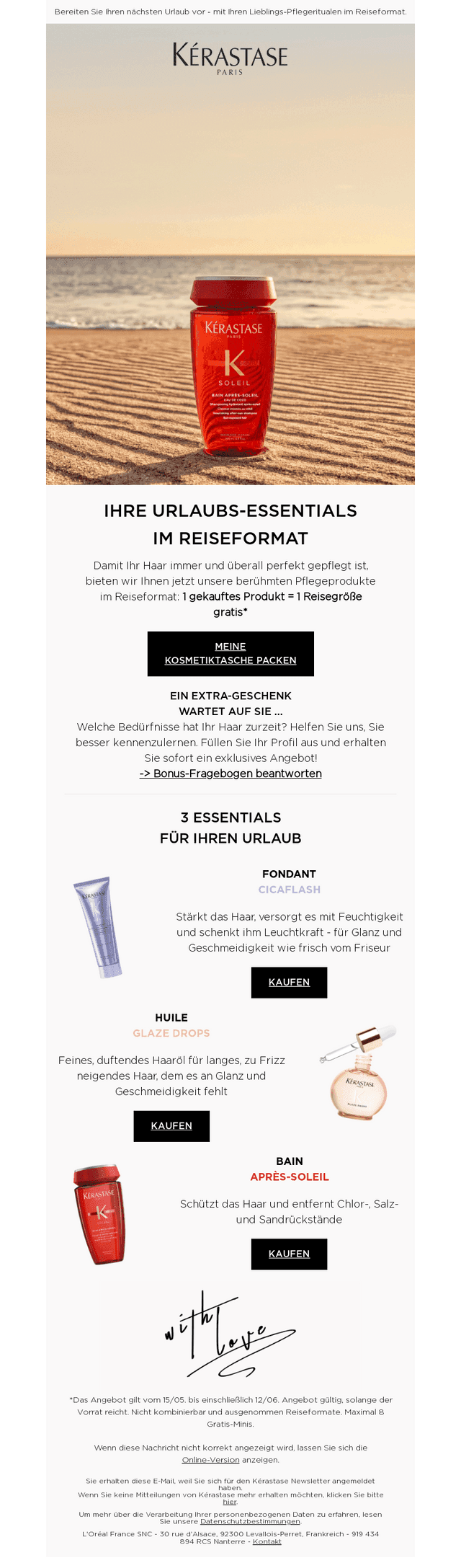 Ihr Reise-Essentials stehen bereit ✨