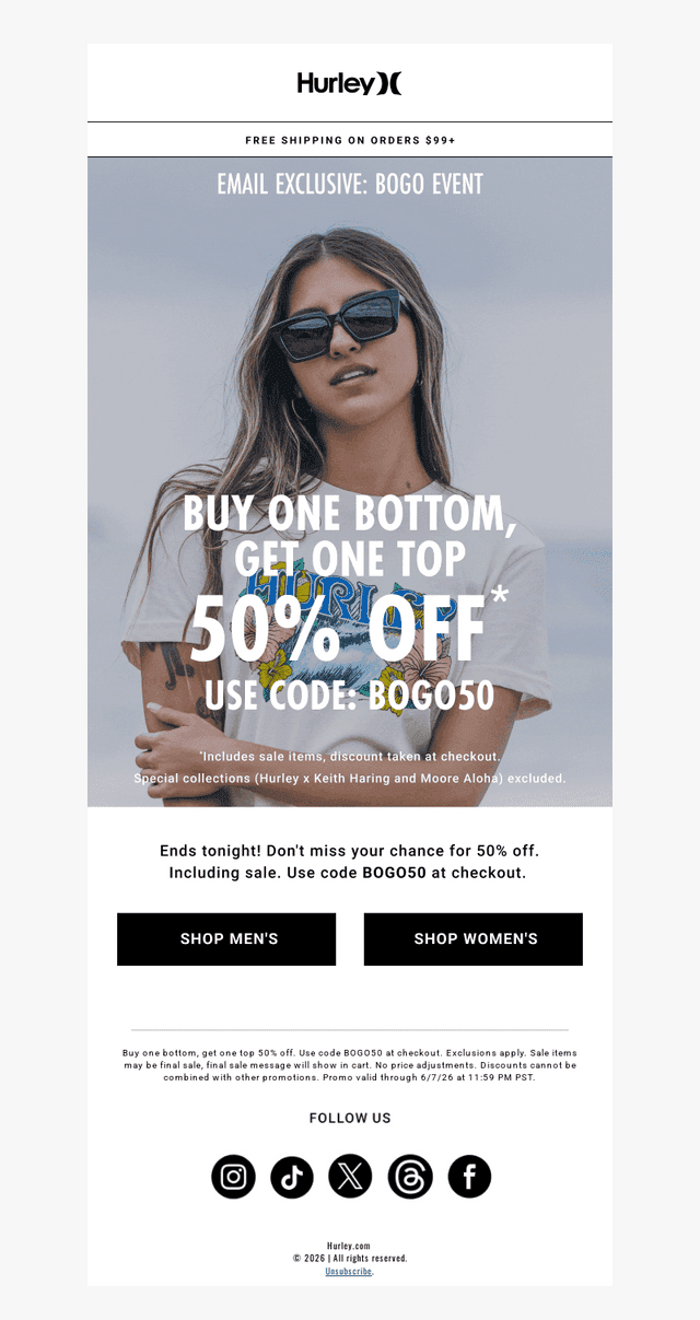 LAST CHANCE 🔥 BOGO 50% OFF