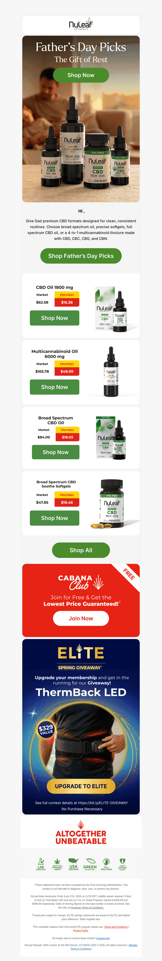 Father’s Day CBD Picks