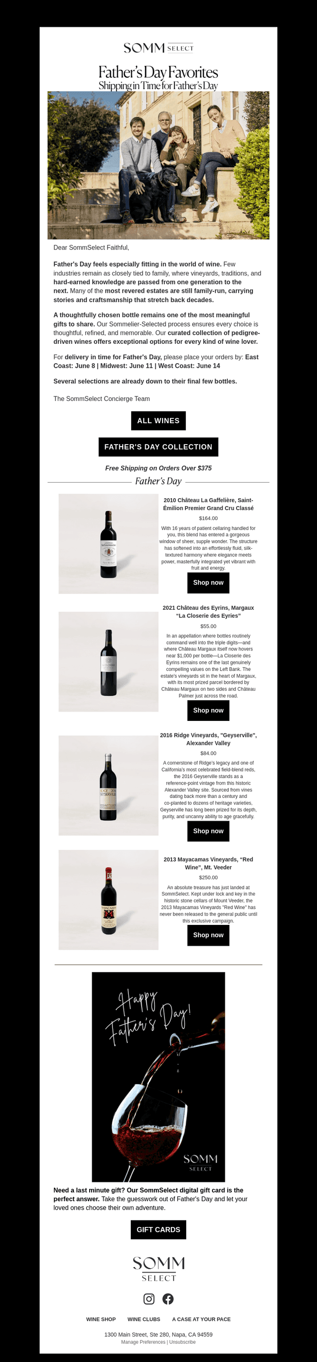 SommSelect email from Mon, Jun 8, 2026