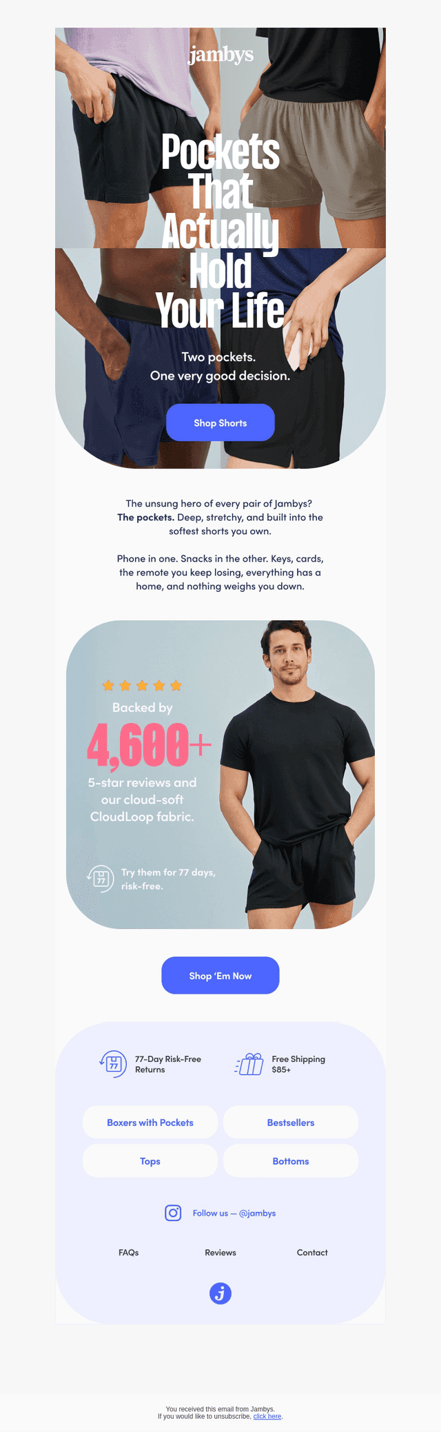 Two pockets. Zero compromises.