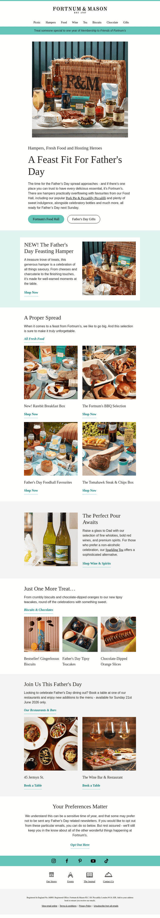 Your Father’s Day Feast: Sorted