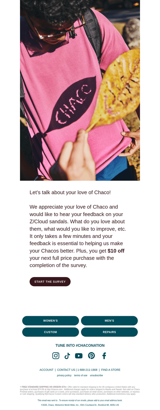 Chaco email from Tue, Jun 9, 2026