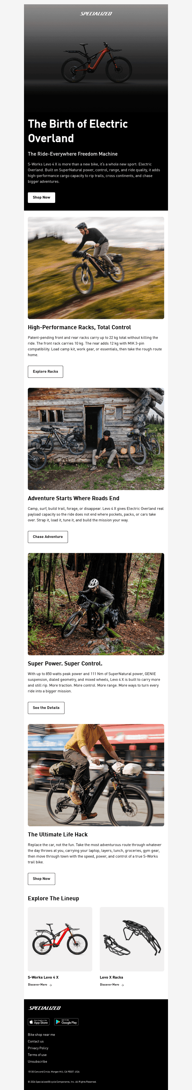 Levo 4 X: Load Up. Drop In. Disappear.