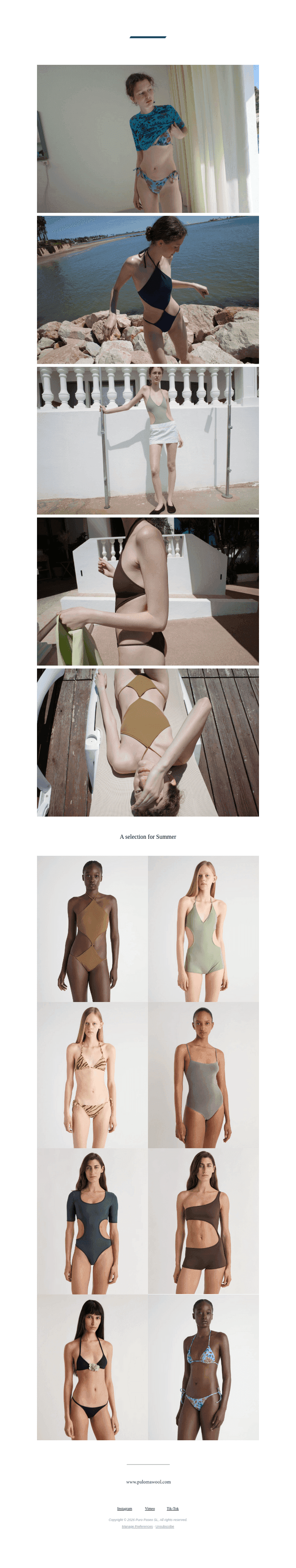 Our swimwear collection