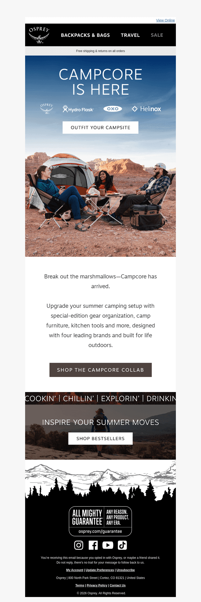Camp better with the all-new Campcore collab 🏕️🔥