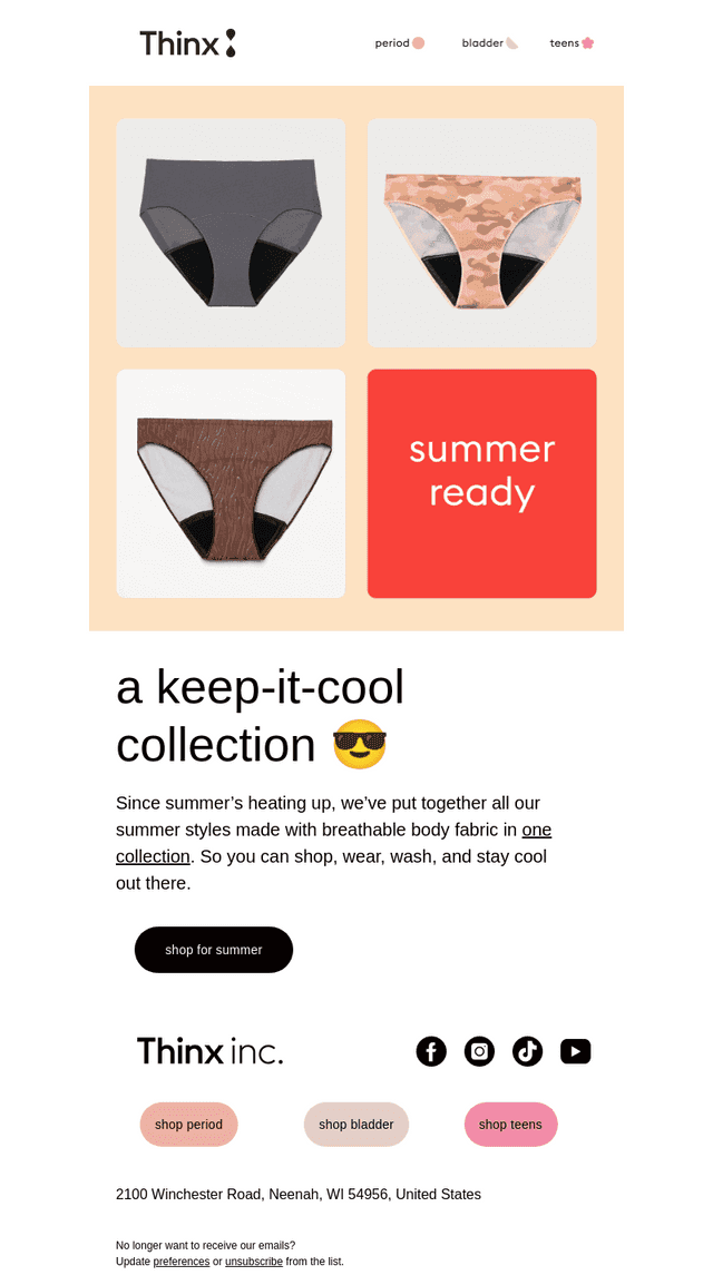 🌞 New summer-ready undie styles