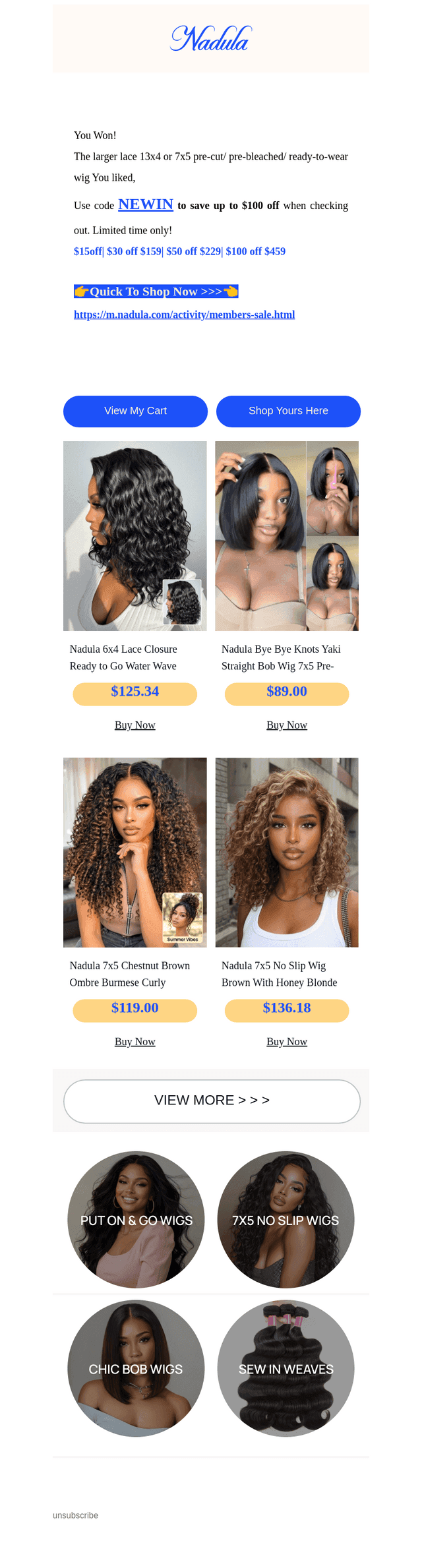 Look at this wig change!  $100 OFF code: NEWIN.