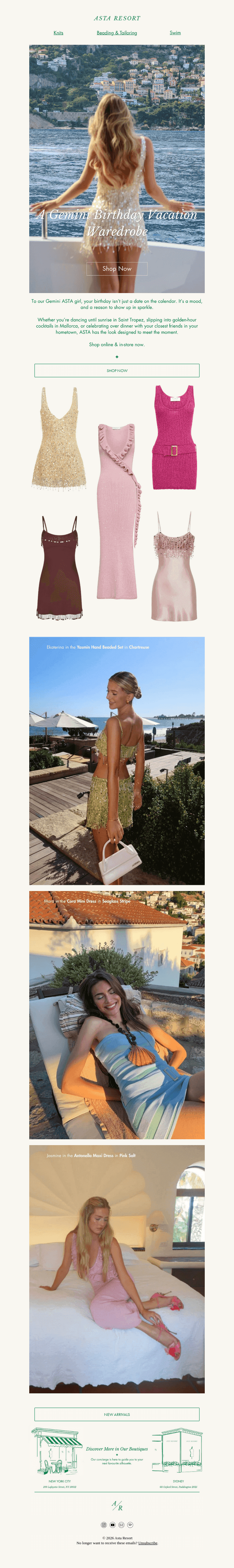 A Gemini Birthday Vacation Wardrobe