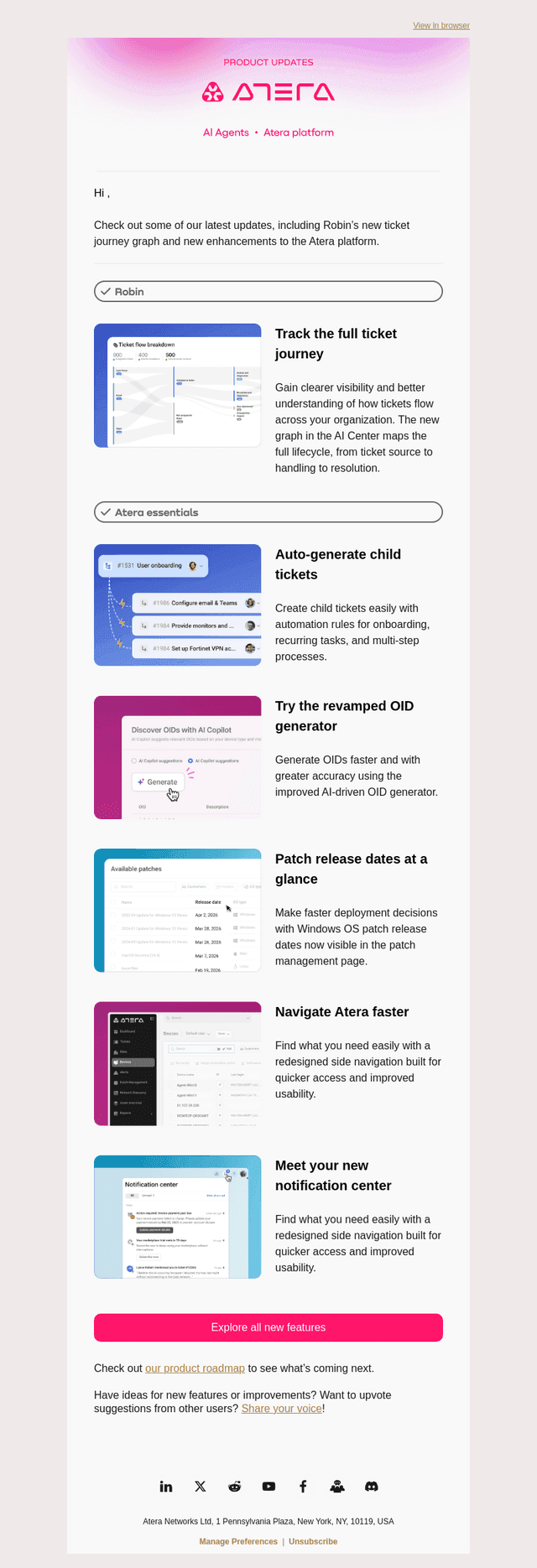 Atera Product updates: June edition