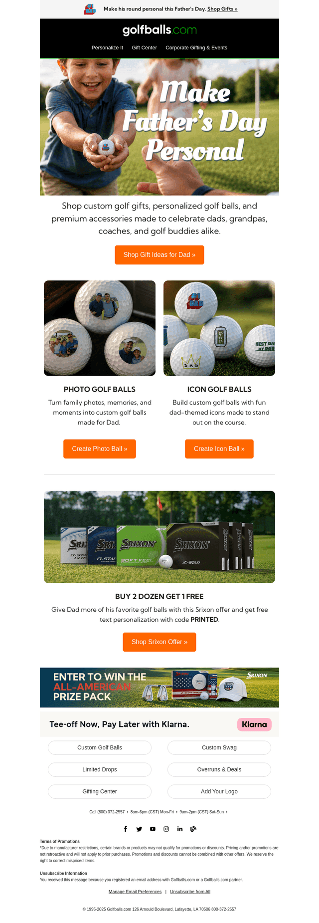 Golfballs email from Wed, Jun 10, 2026