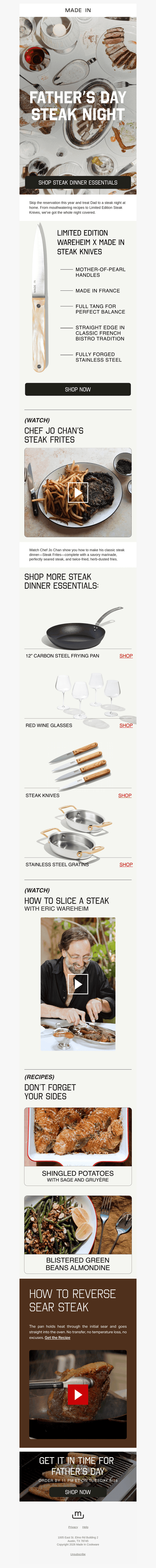 This Father’s Day, Make It a Steak Night