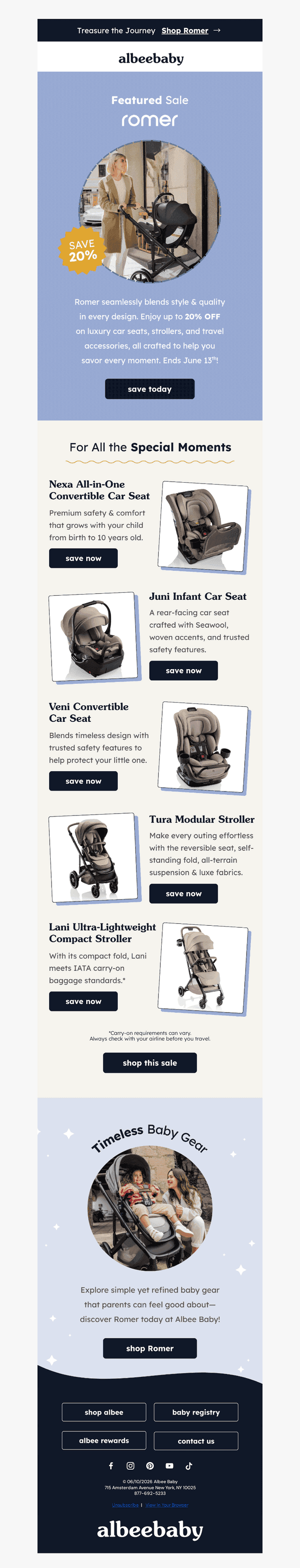 Romer: Up to 20% OFF ⭐