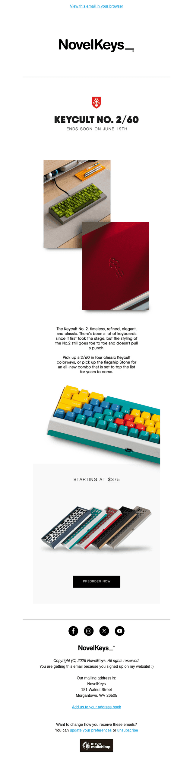 NovelKeys email from Wed, Jun 10, 2026