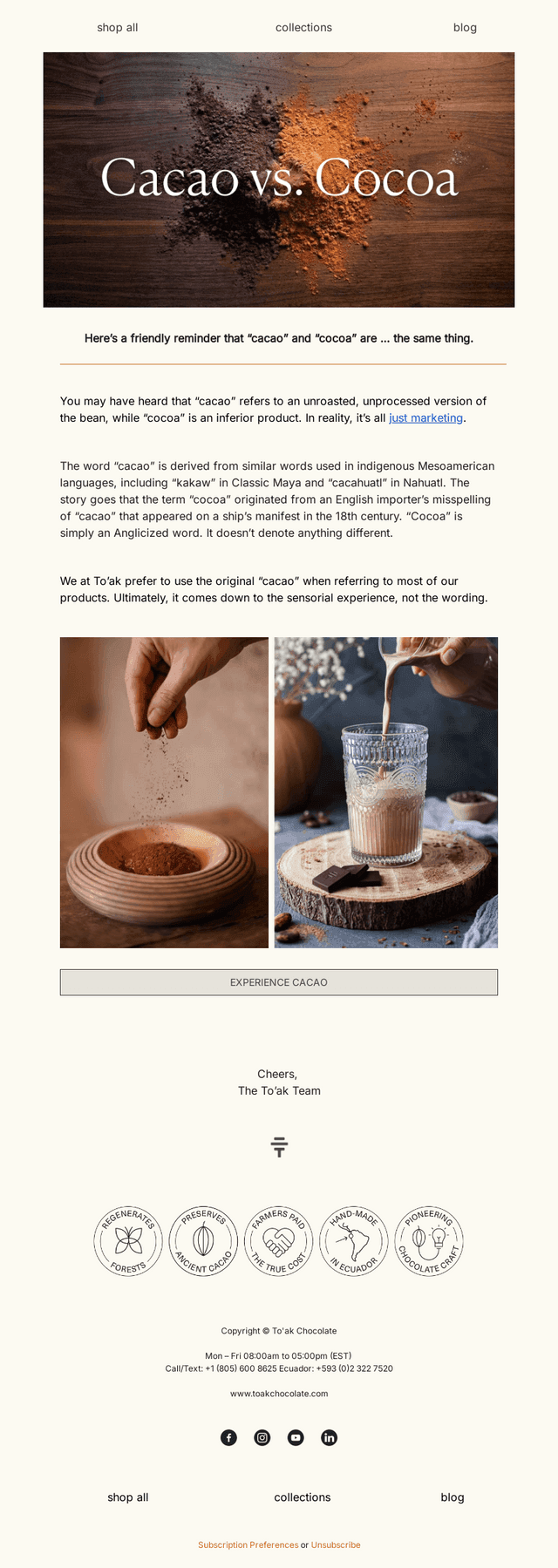 Cacao vs. cocoa: What’s the difference?