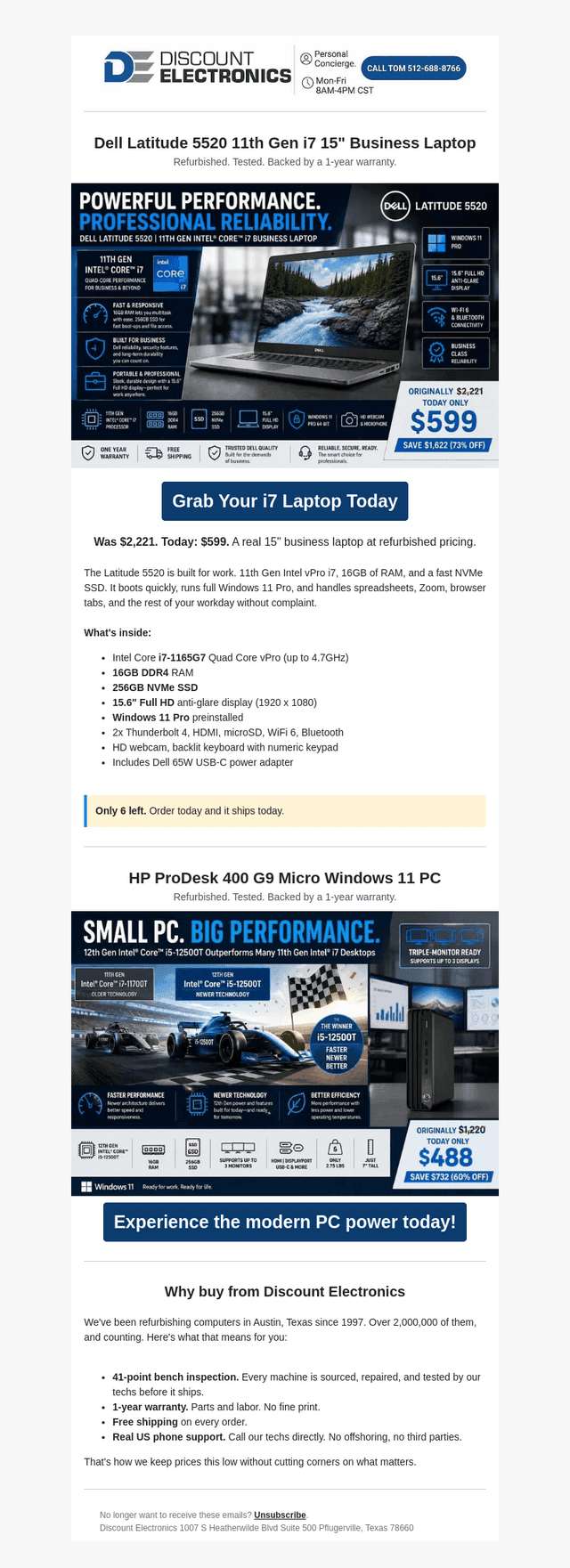 $599 Dell 11th Gen i7 Laptop | Was $2,221