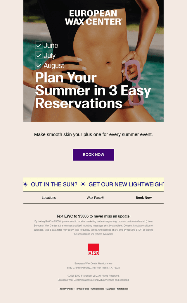 Lock In Your Summer Reservations Now