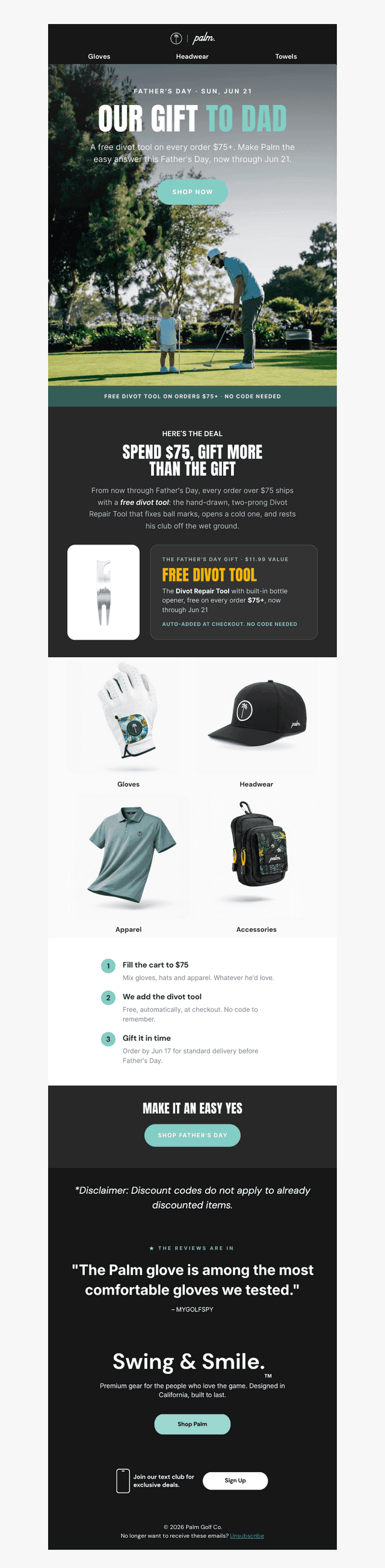 Free Divot tool on orders $75+