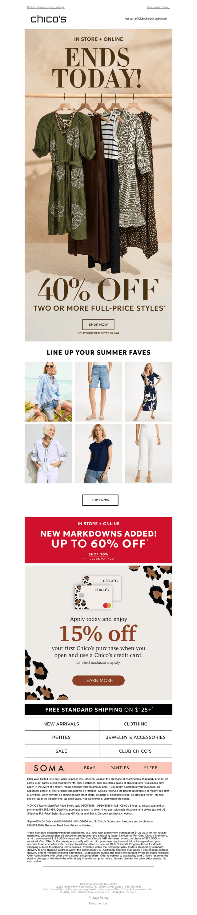 Final Call! 40% Off 2+ Full-Price Styles