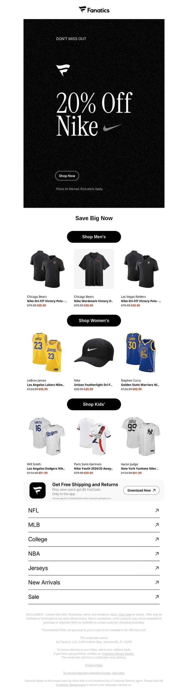 Take Your Shot: 20% Off Nike