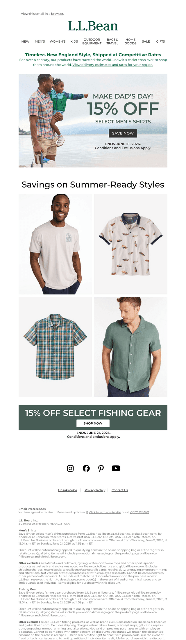 L.L.Bean email from Thu, Jun 11, 2026