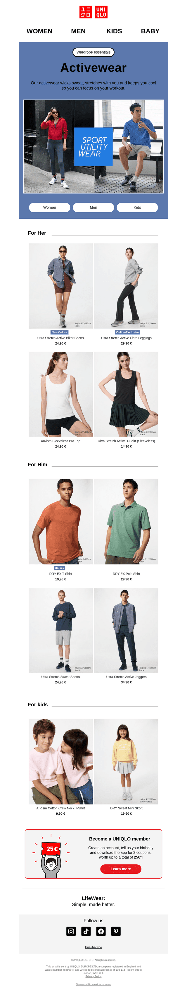 UNIQLO email from Thu, Jun 11, 2026