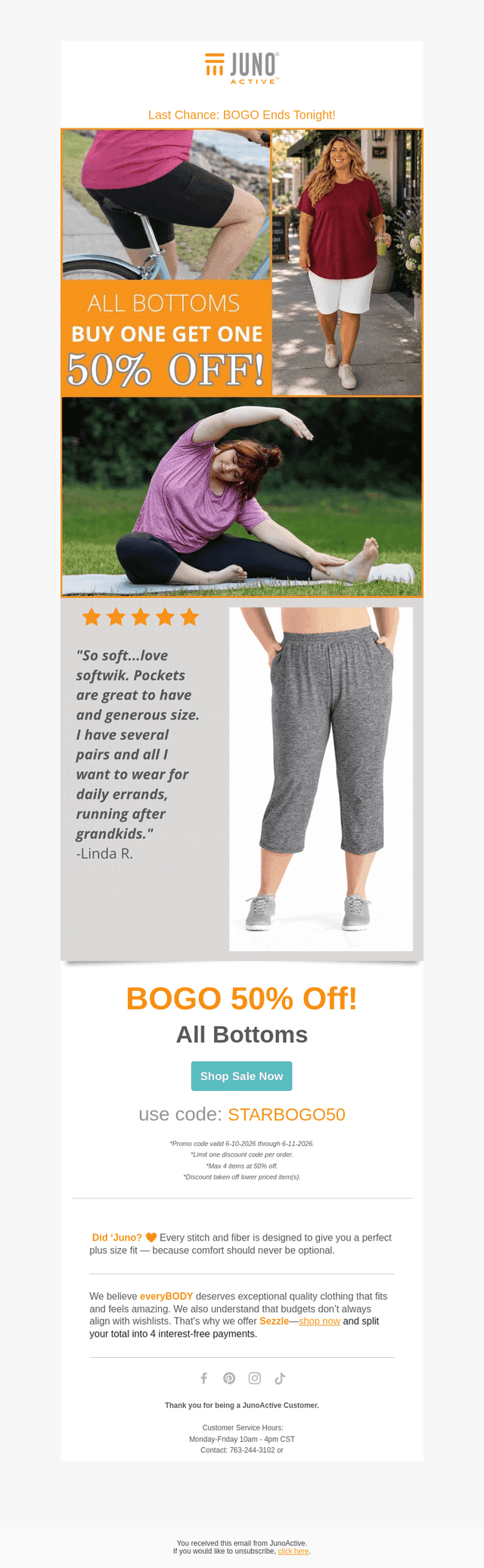 Last Chance to Save on All Bottoms