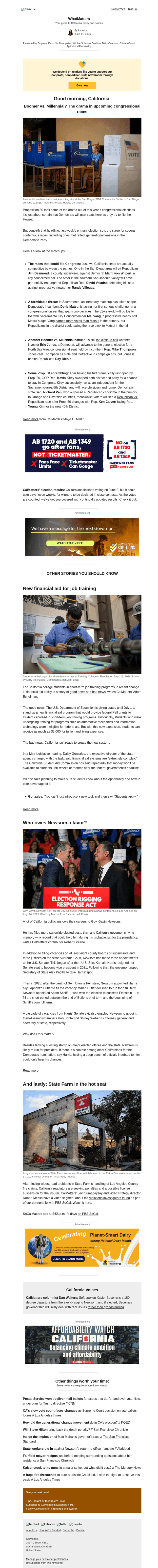 Calm email from Thu, Jun 11, 2026