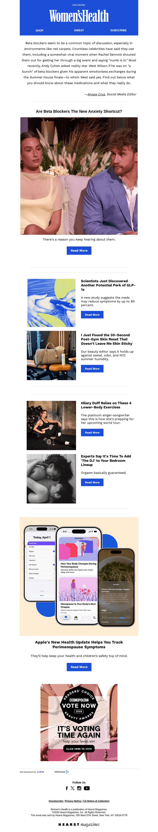 Women's Health email from Thu, Jun 11, 2026