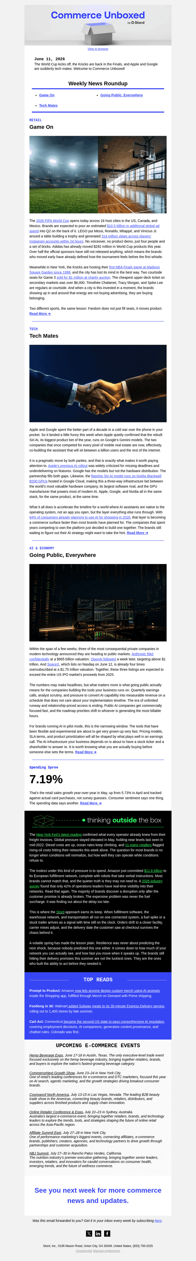 Kickoff┃Commerce Unboxed Weekly Newsletter